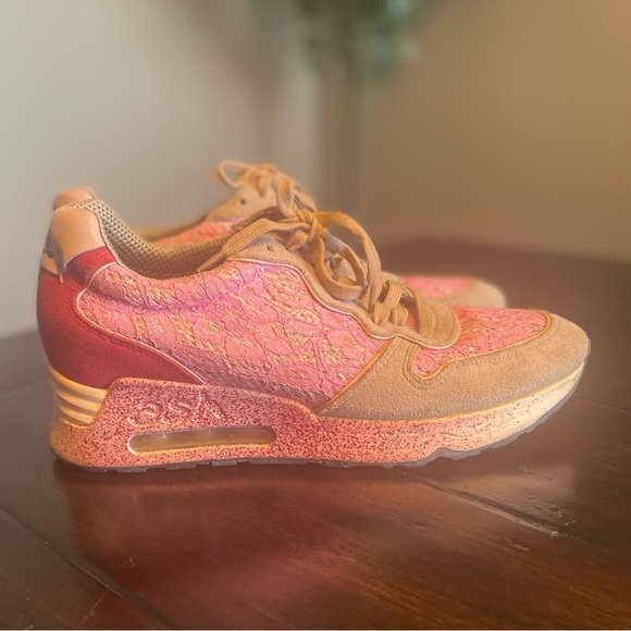 ASH Pink Lace Sneakers - Picture 2 of 10